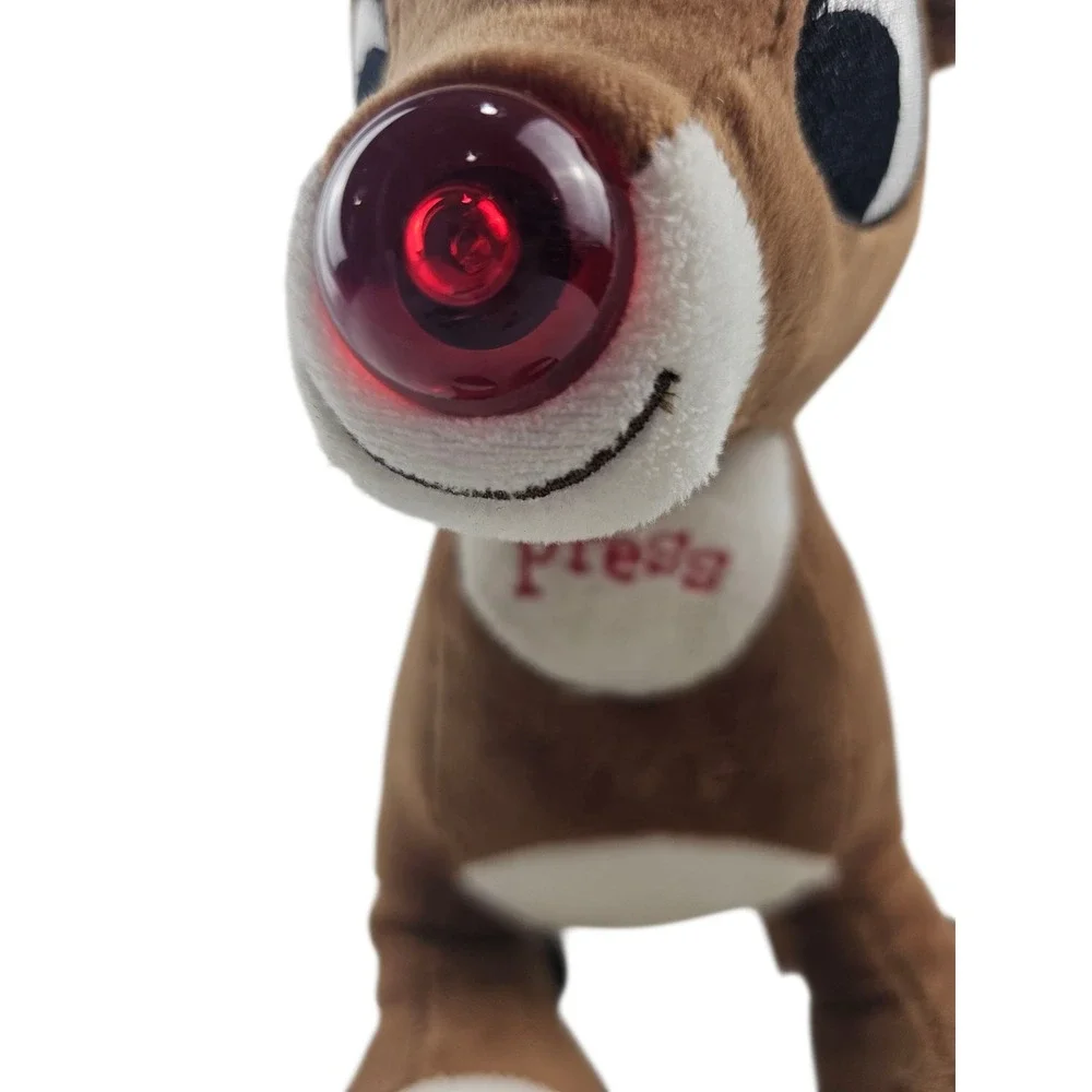Rudolph The Red Nosed Reindeer Plush Rashti & Rashti 2016 Musical‎ Light Up Nose
